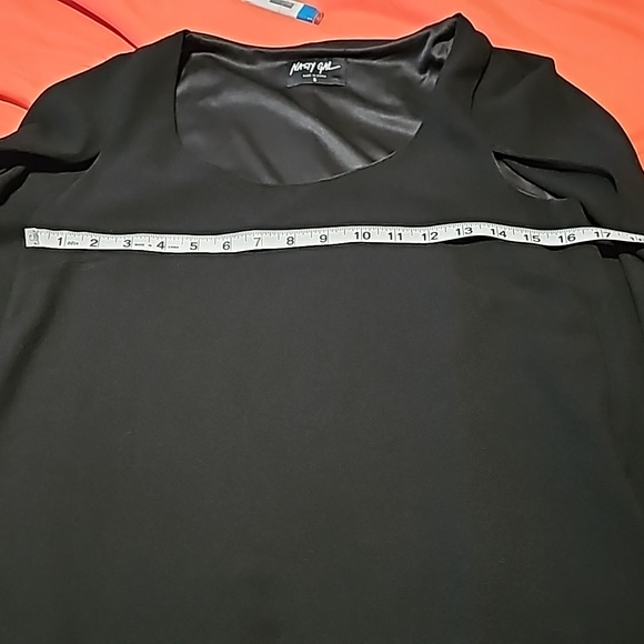 NWOT Nasty Gal cape blk one piece mini dress Sz S - Picture 9 of 11